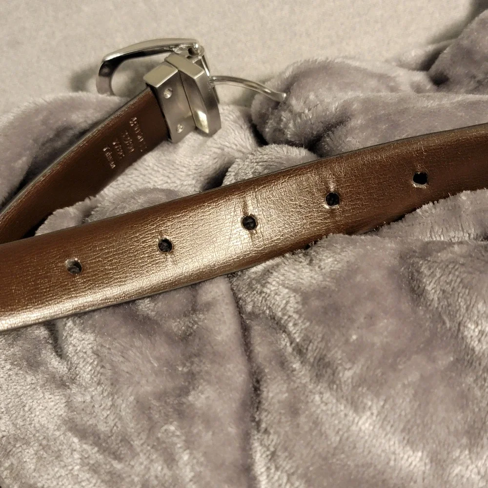Perry Ellis Belt & Bow Tie Set Mens 32 Black Brown Excellent Reversible Rotating